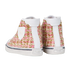 Saint Laurent Distressed-Effect Bedford Trainers, back view