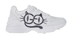 Gucci Rython Cat Eyes Trainers, Fabric, White, UK4, DB/B, 2*