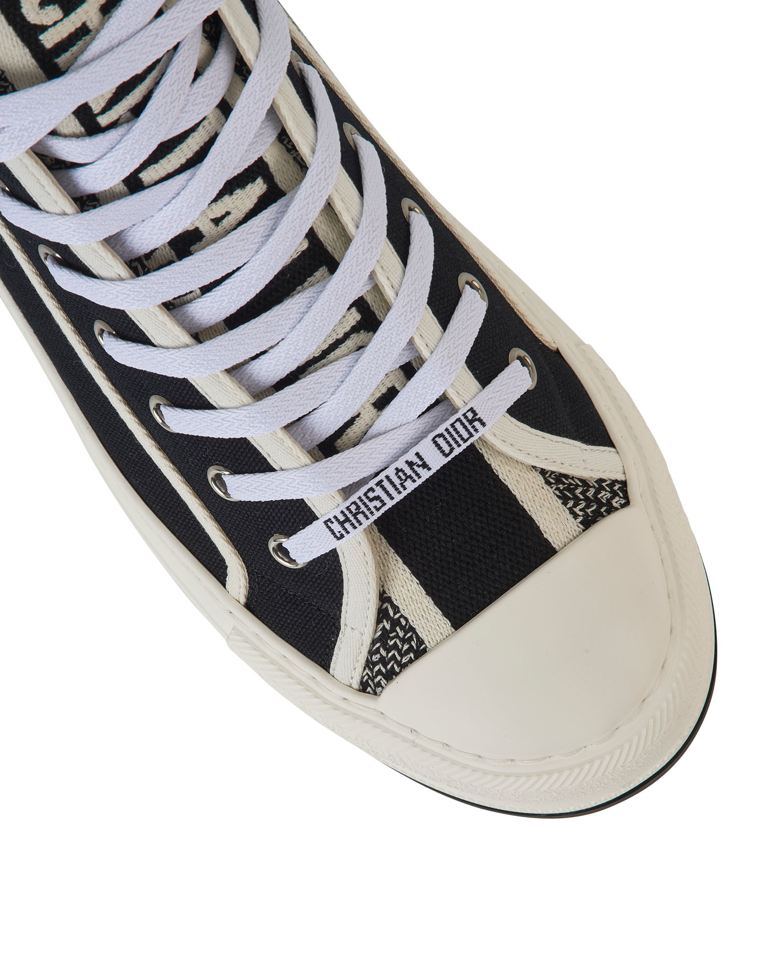 Christian Dior Walk'N'Dior Platform Trainers, &pound;395, Shoes, Blue, Canvas, Other view