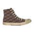 Balenciaga Paris High Top Trainers, &pound;250, Shoes, Brown, Canvas, Front view