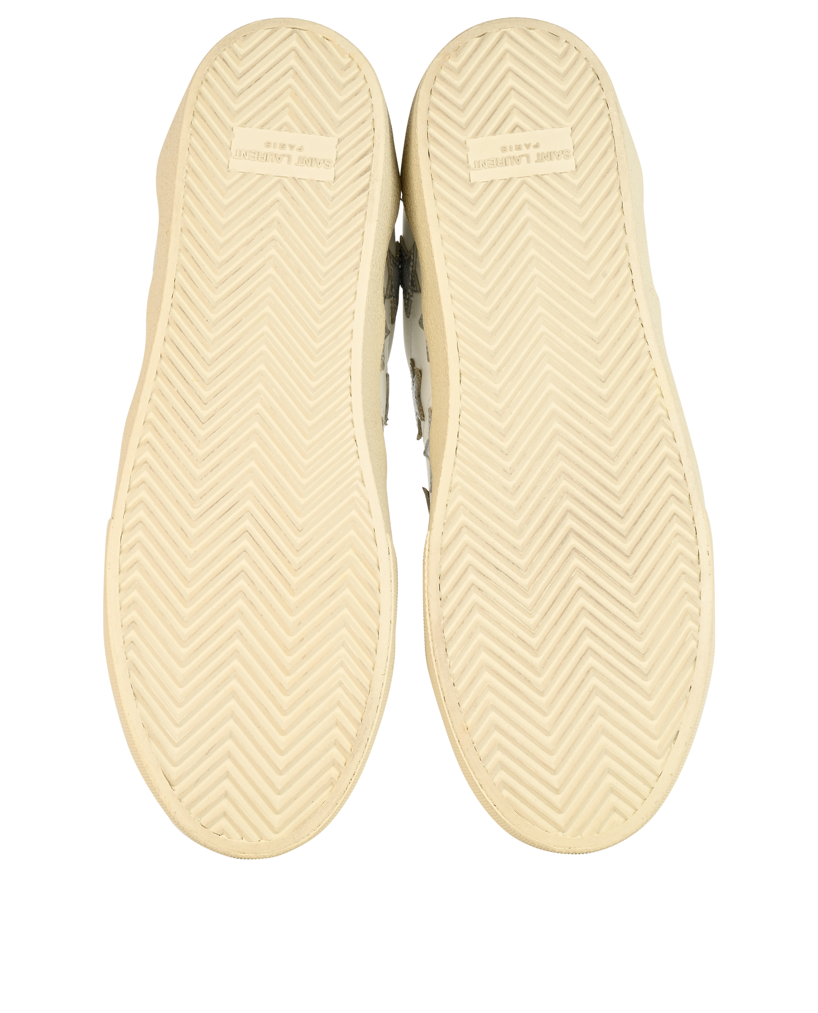 Saint Laurent Star Trainers, &pound;260, Shoes, White, Leather, Top view