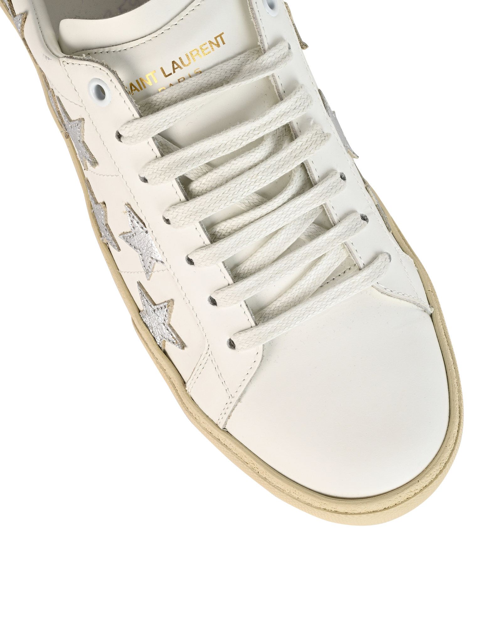 Saint Laurent Star Trainers, &pound;260, Shoes, White, Leather, Other view