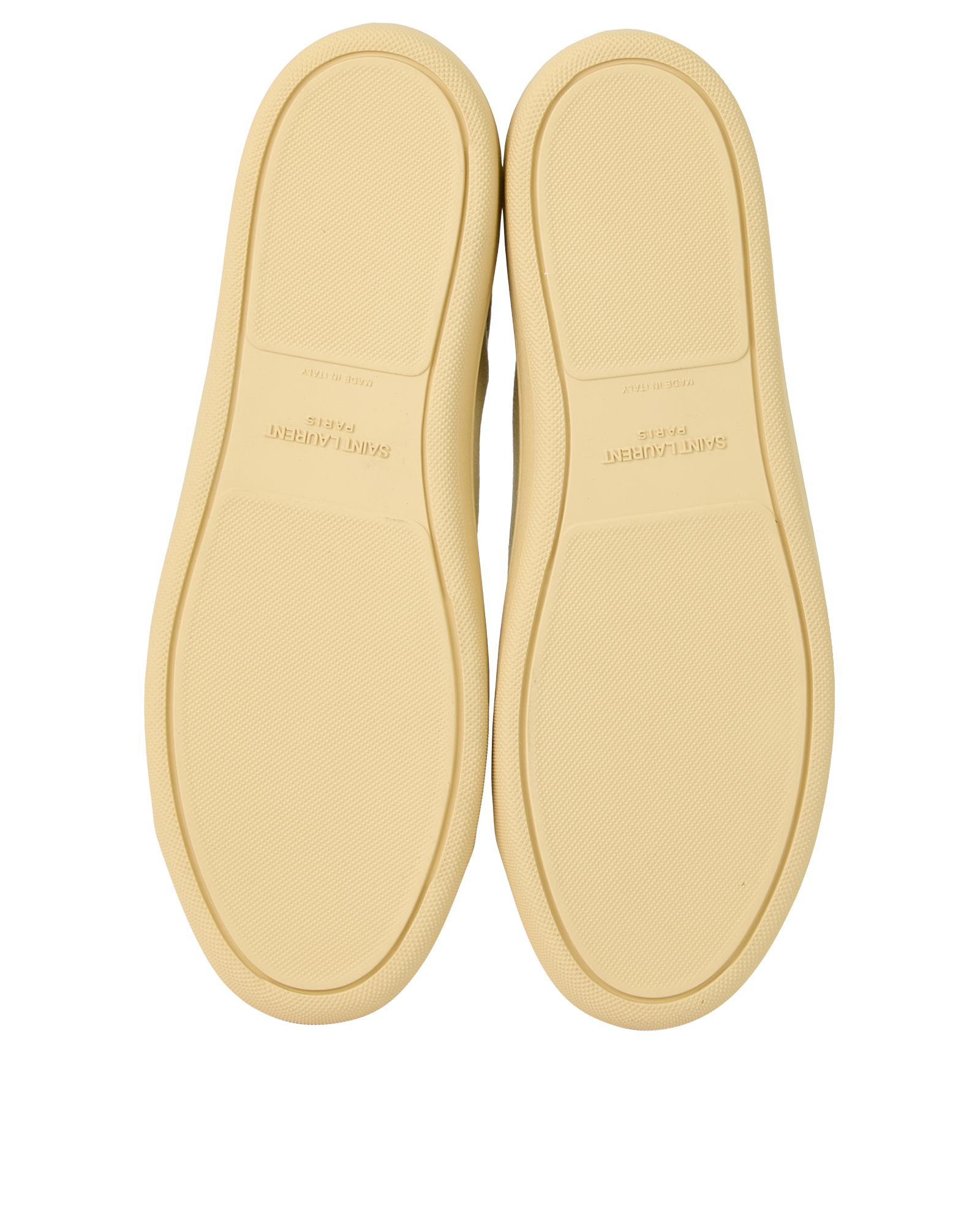 Saint Laurent SL39 Mid Top Trainers, &pound;220, Shoes, Beige, Canvas, Top view