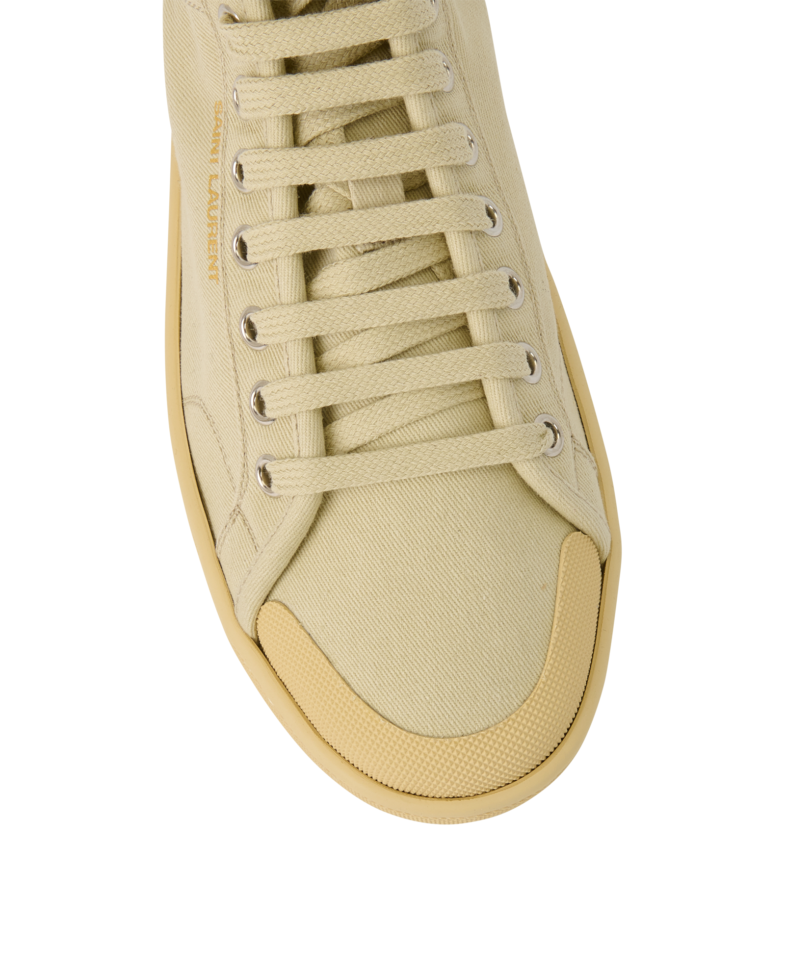 Saint Laurent SL39 Mid Top Trainers, &pound;220, Shoes, Beige, Canvas, Other view