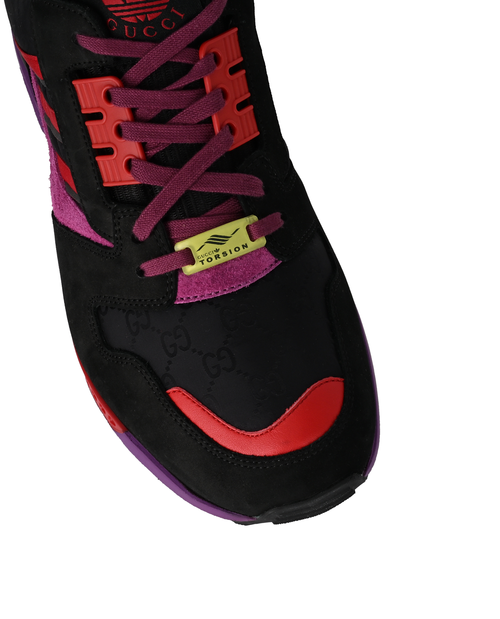 Gucci X Adidas ZX8000 Torsion Trainers, &pound;395, Shoes, Black/Purple/Red, Suede, Other view