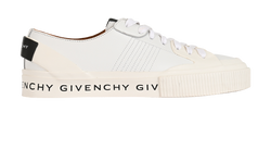 Givenchy Tennis Light Trainers, Leather, White, UK4.5, DB/B, 3*