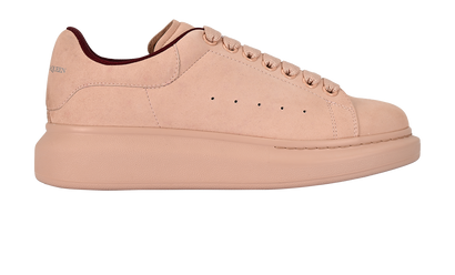 Alexander McQueen Oversized Trainers, &pound;190, Shoes, Pink, Suede, Front view