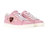 Dolce & Gabbana Sacred Heart Print Trainers, £230, Shoes, Pink, Leather, Side view