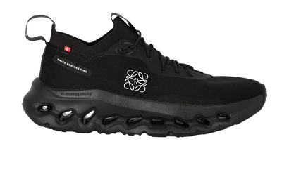 Loewe X On Cloudtilt Trainers, &pound;295, Shoes, Black, Fabric, Front view