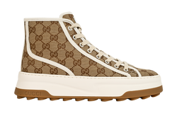 Gucci Tennis 1977 Trainers, Mens, Canvas, Beige, UK6, DB/B, 3*