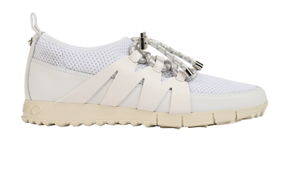 Jimmy Choo Nija Trainers, &pound;170, Shoes, White, Mesh, Front view