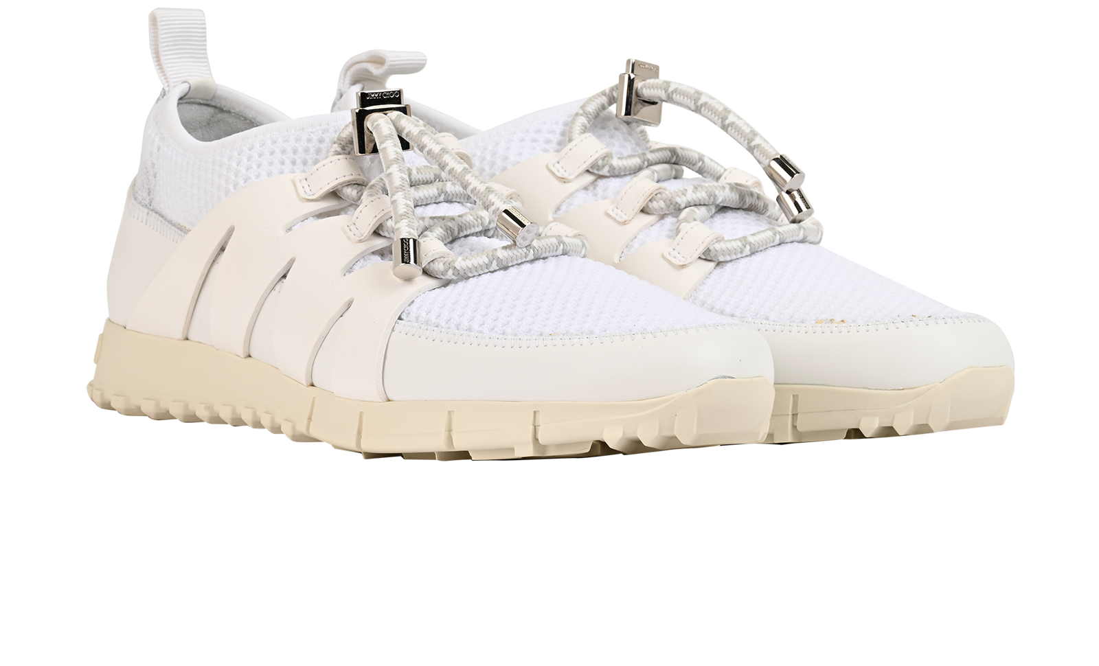 Jimmy Choo Nija Trainers, &pound;170, Shoes, White, Mesh, Side view