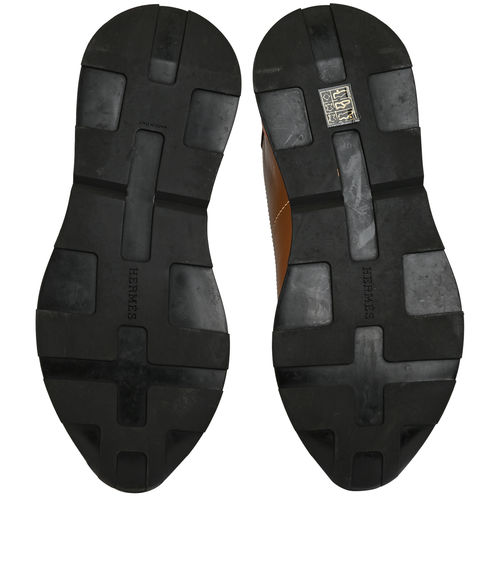 Hermes Drive Sneakers, &pound;350, Shoes, Brown, Leather, Top view