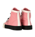 Prada Double Wheel High Top Trainers, &pound;320, Shoes, Black/Pink/White, Canvas/Rubber, Back view