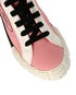 Prada Double Wheel High Top Trainers, &pound;320, Shoes, Black/Pink/White, Canvas/Rubber, Other view
