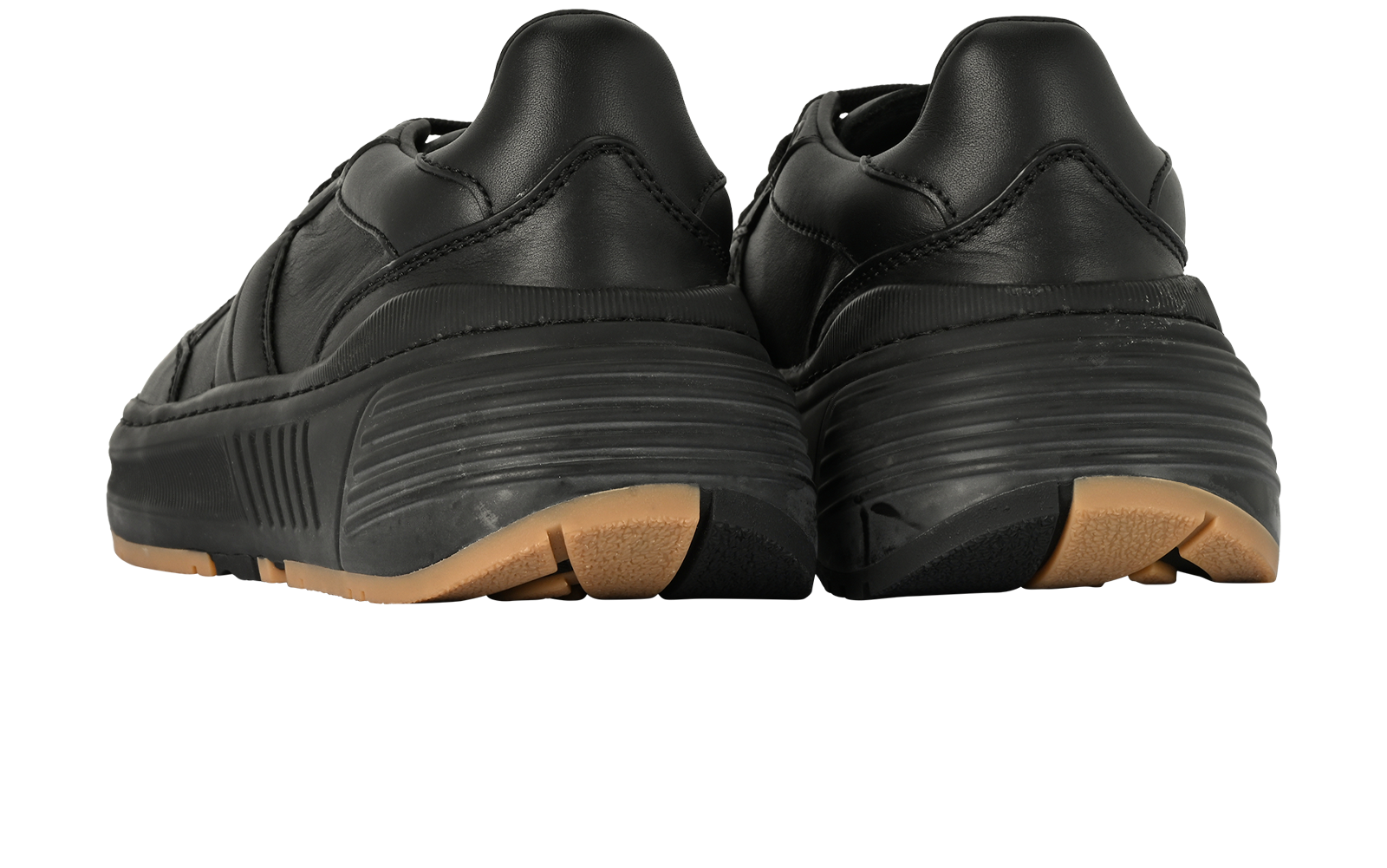 Bottega Veneta Speedster Trainers, &pound;220, Shoes, Black, Leather, Back view