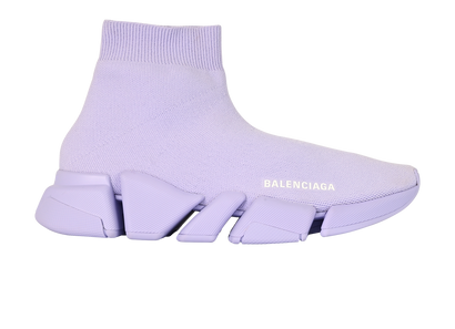 Balenciaga Speed 2.0 Sock Trainers, &pound;220, Shoes, Purple, Nylon, Front view