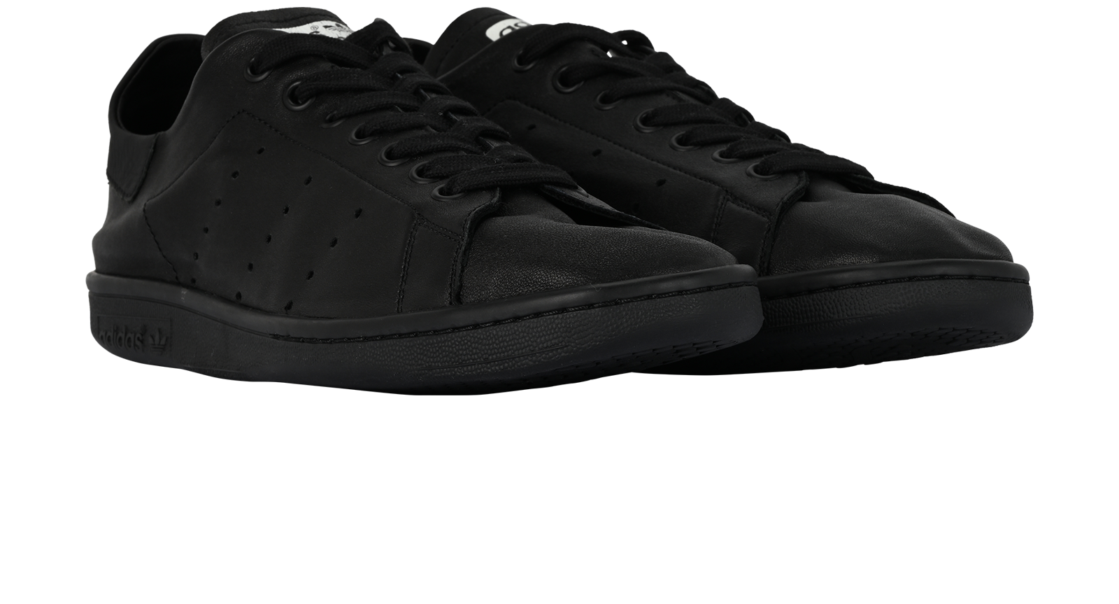 Balenciaga X Adidas Stan Smith, &pound;230, Shoes, Black, Leather, Side view