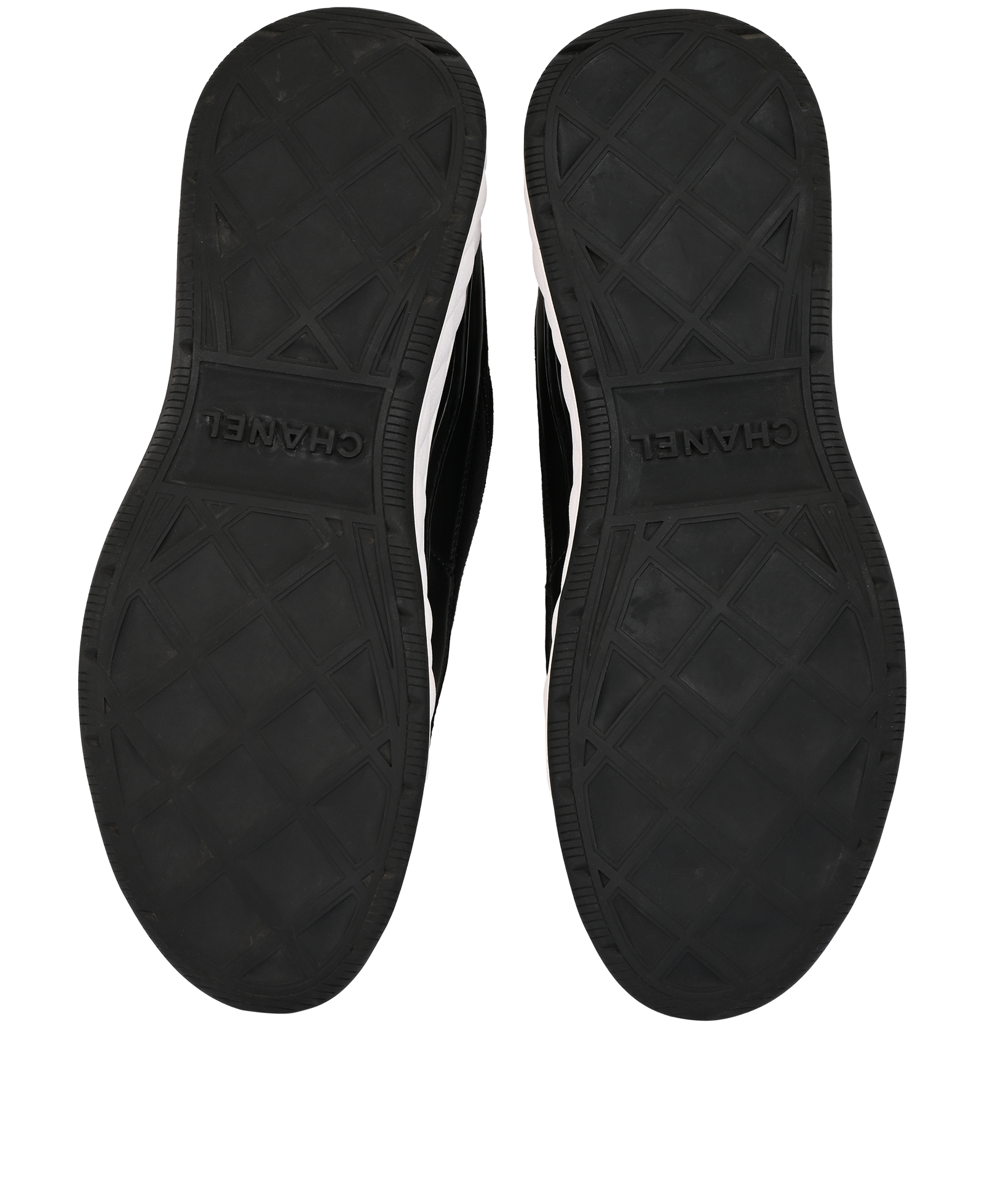 Chanel Low Top Trainers, &pound;450, Shoes, Black, Fabric, Top view