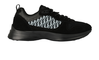 Christian Dior B25 Runner Trainers, &pound;395, Shoes, Black/Blue, Mesh/Suede, Front view