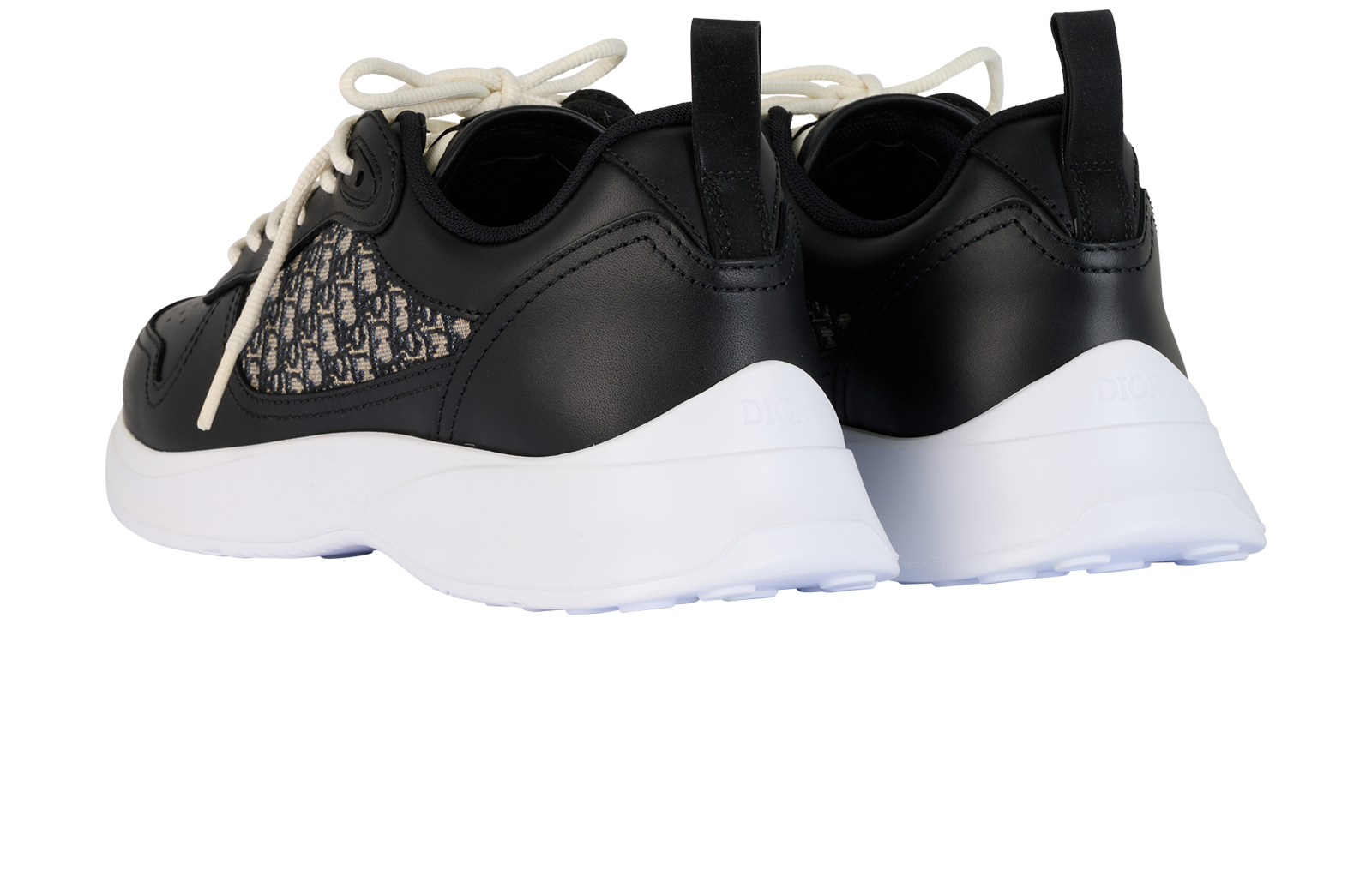 Christian Dior B25 Runner Trainers, &pound;395, Shoes, Beige/Black, Leather, Back view