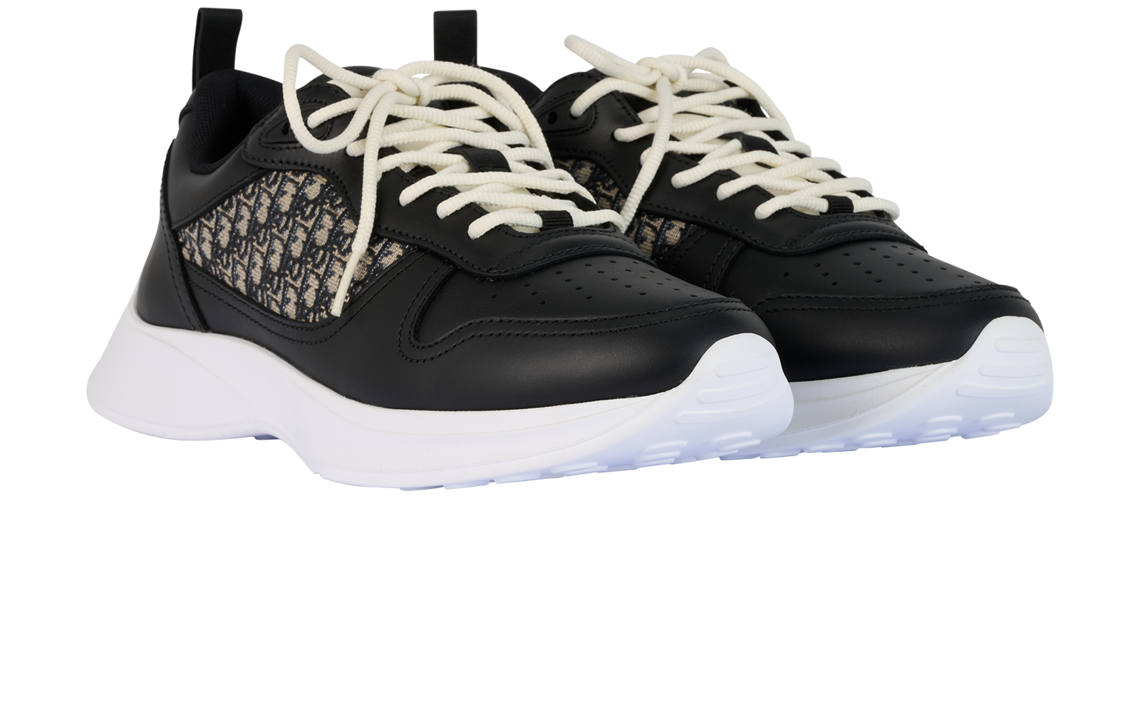 Christian Dior B25 Runner Trainers, &pound;395, Shoes, Beige/Black, Leather, Side view