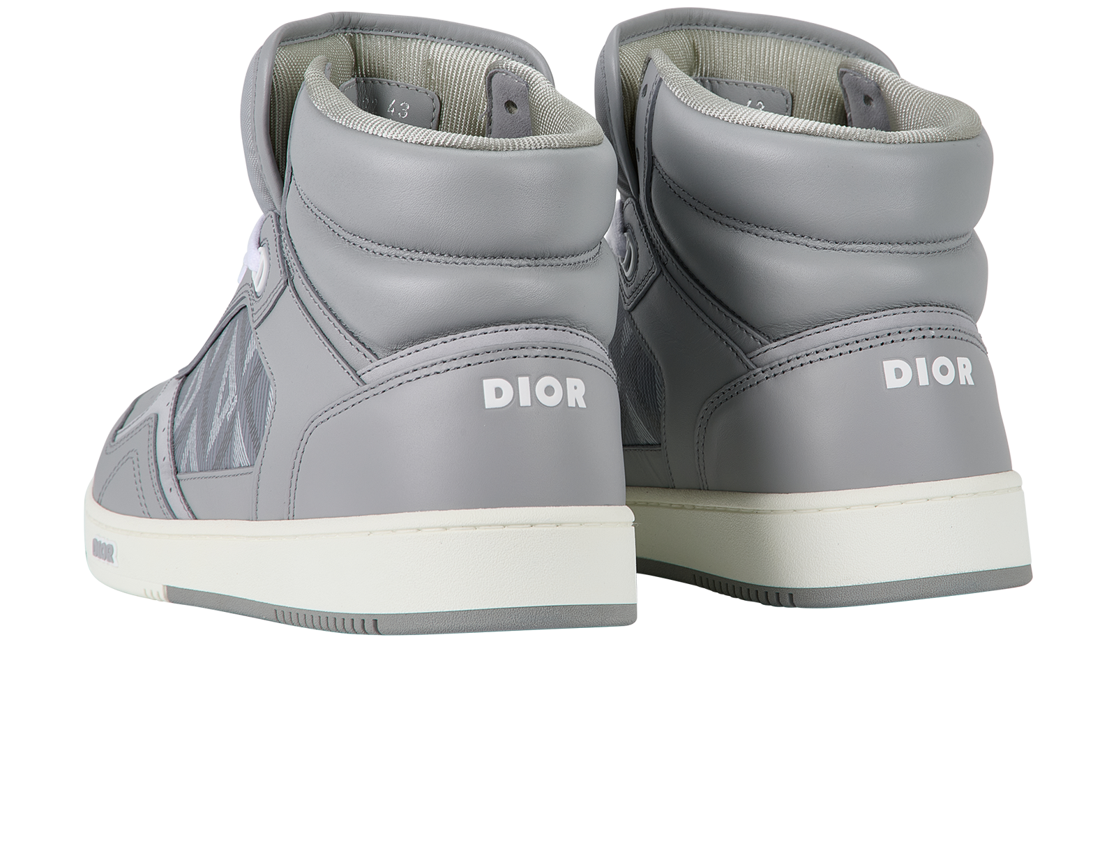 Christian Dior B27 Trainers, &pound;450, Shoes, Grey, Leather, Back view