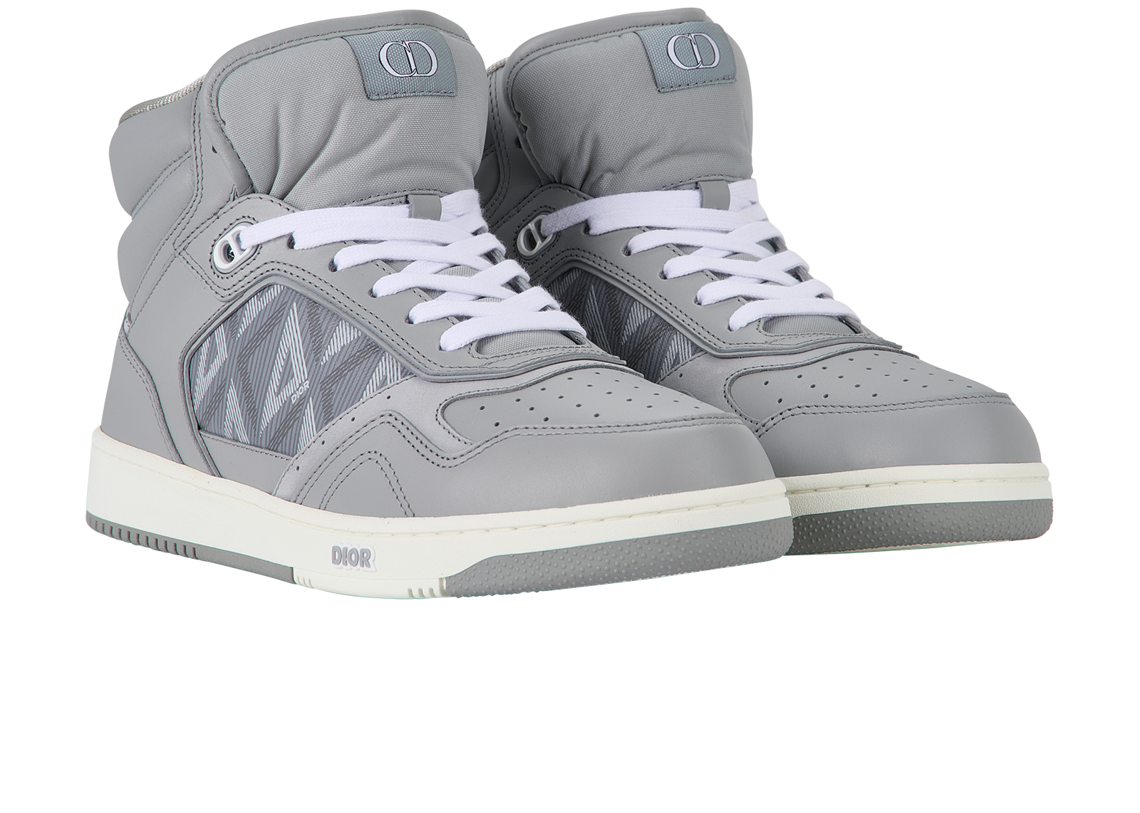 Christian Dior B27 Trainers, &pound;450, Shoes, Grey, Leather, Side view