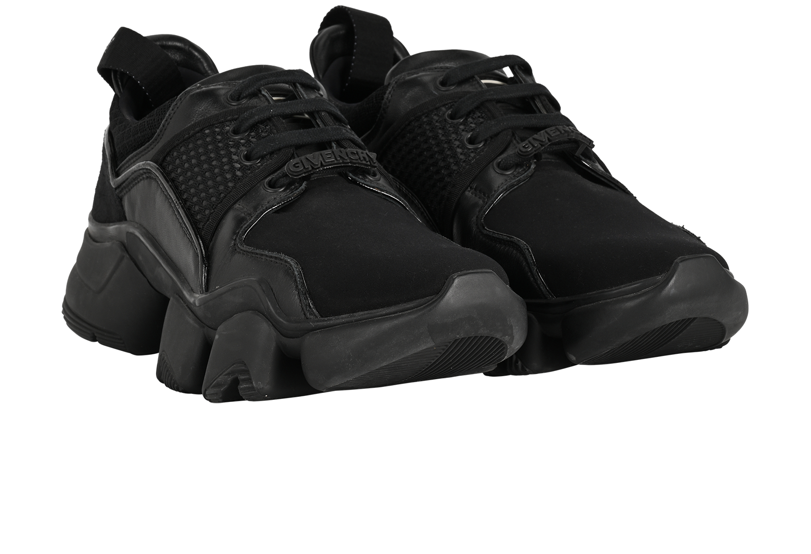 Givenchy Low Top Sneaker, &pound;220, Shoes, Black, Fabric/Leather, Side view