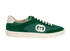 Gucci G74 Trainers, &pound;395, Shoes, Green, Suede, Front view