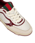 Gucci Re-Web Low-Top Trainers, &pound;350, Shoes, Burgundy/White, Leather, Other view