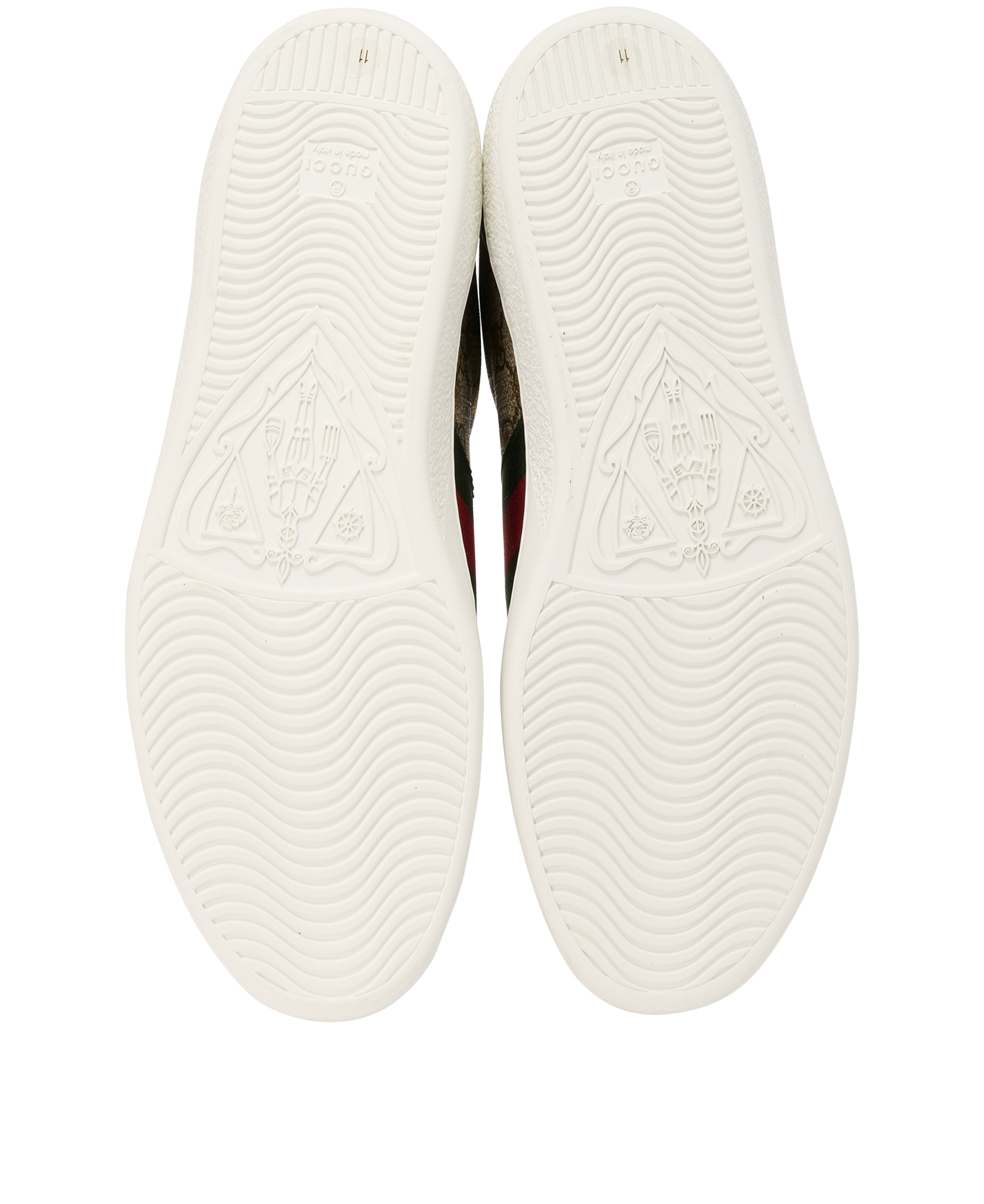 Gucci Bee Ace Trainers, &pound;350, Shoes, Brown, Leather, Top view