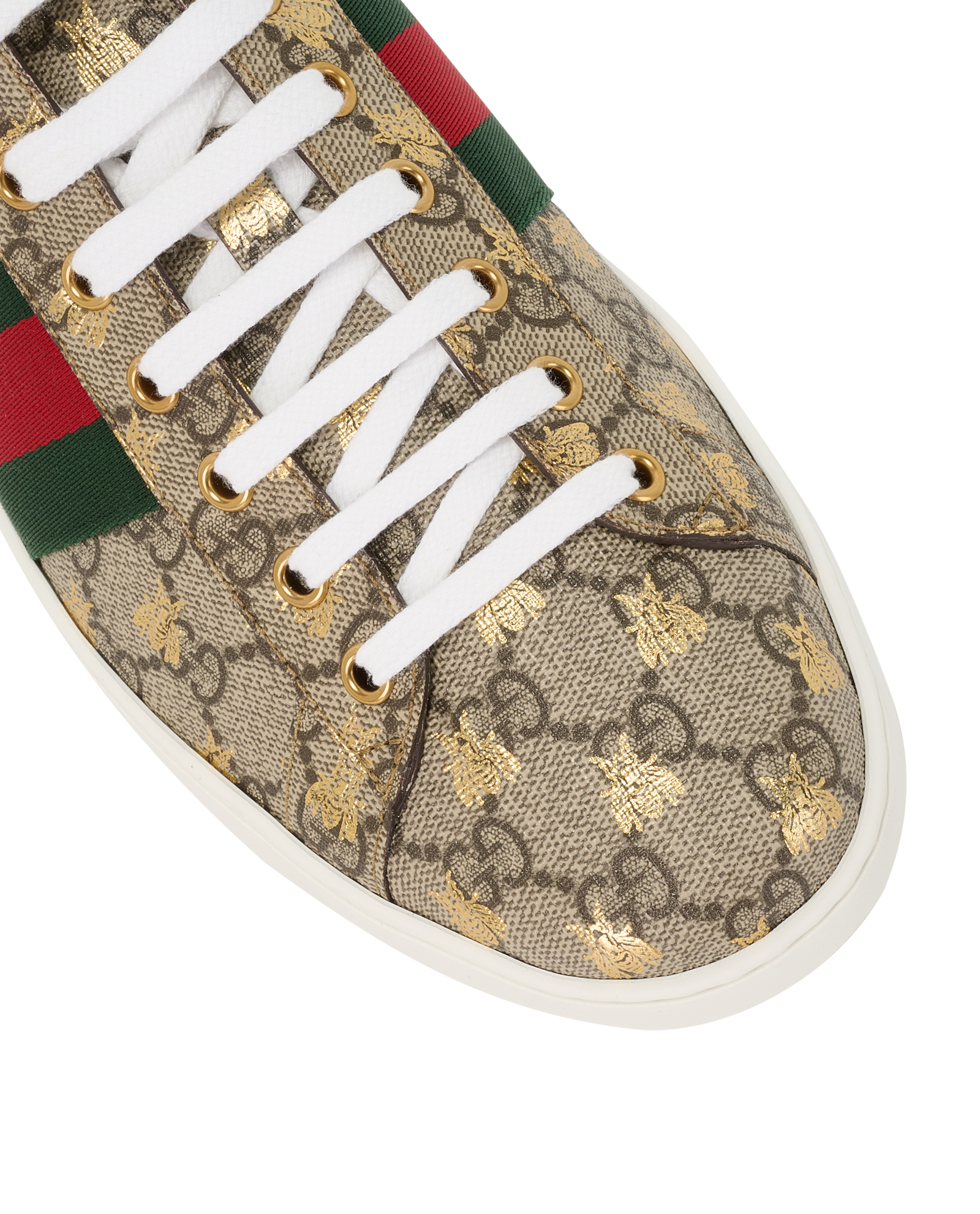 Gucci Bee Ace Trainers, &pound;350, Shoes, Brown, Leather, Other view