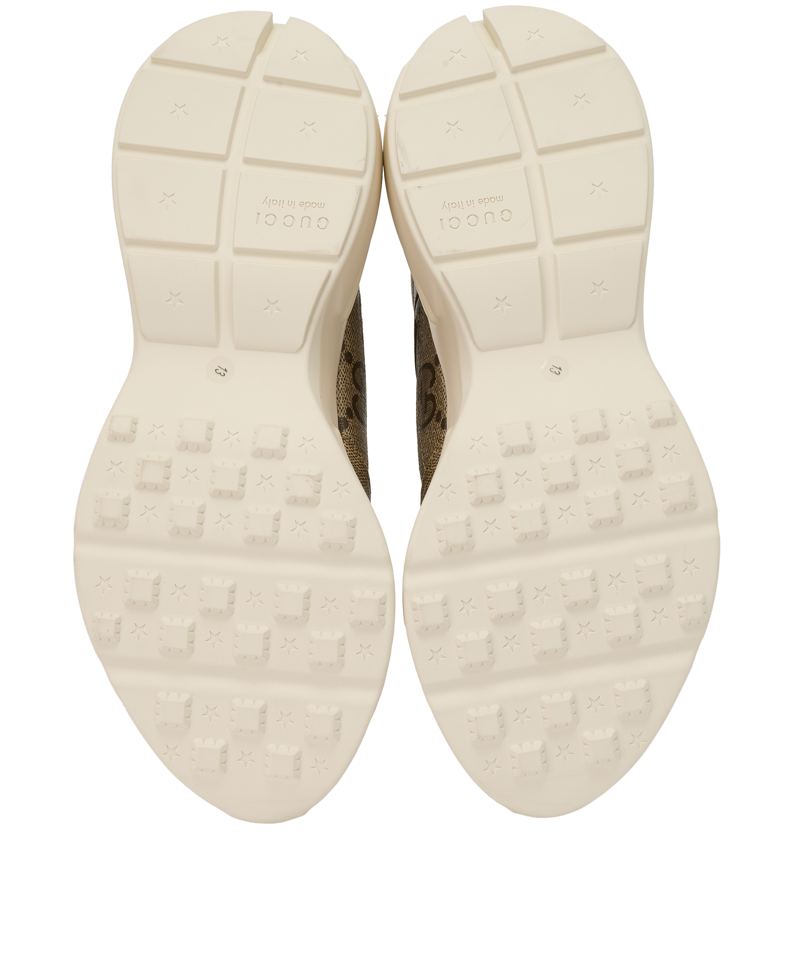 Gucci Rhyton GG Trainers, &pound;350, Shoes, Brown, Canvas, Top view