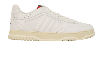 Gucci Re Web Trainers, &pound;350, Shoes, White, Leather, Front view
