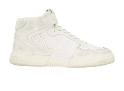 Valentino VL7N Distressed Trainers, Mens, Leather, White, UK10, DB/B, 3*
