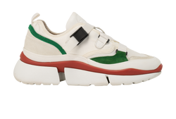 Chloe Sonnie Low Top Trainers, Fabric/Suede. Multi, UK4, 2*