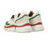 Chloe Sonnie Low Top Trainers, &pound;195, Shoes, Green/Red/White, Fabric/Suede, Back view