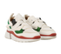 Chloe Sonnie Low Top Trainers, &pound;195, Shoes, Green/Red/White, Fabric/Suede, Side view
