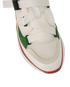 Chloe Sonnie Low Top Trainers, &pound;195, Shoes, Green/Red/White, Fabric/Suede, Other view