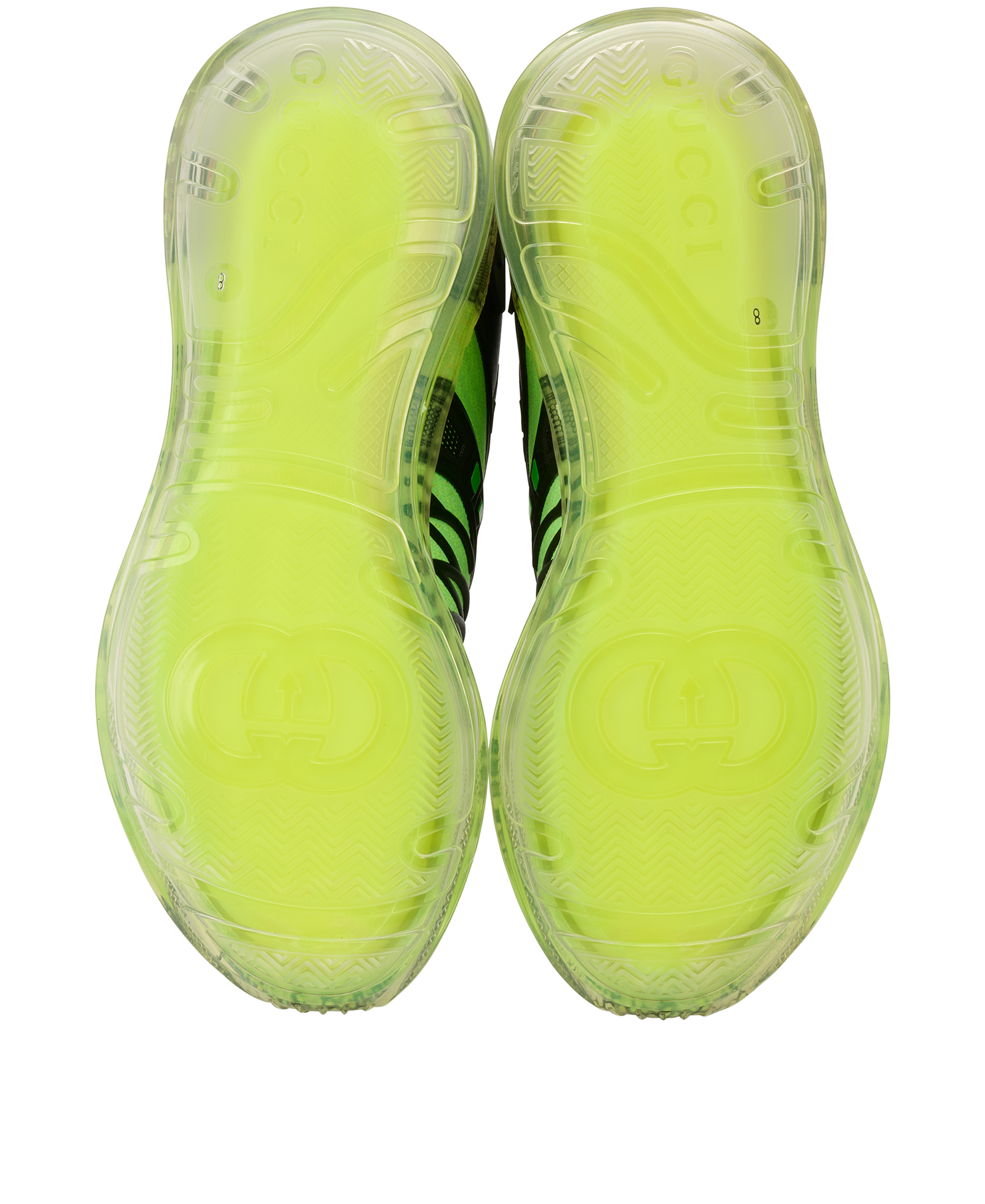 Gucci Ultrapacer R Trainers, &pound;250, Shoes, Black/Green, Rubber, Top view