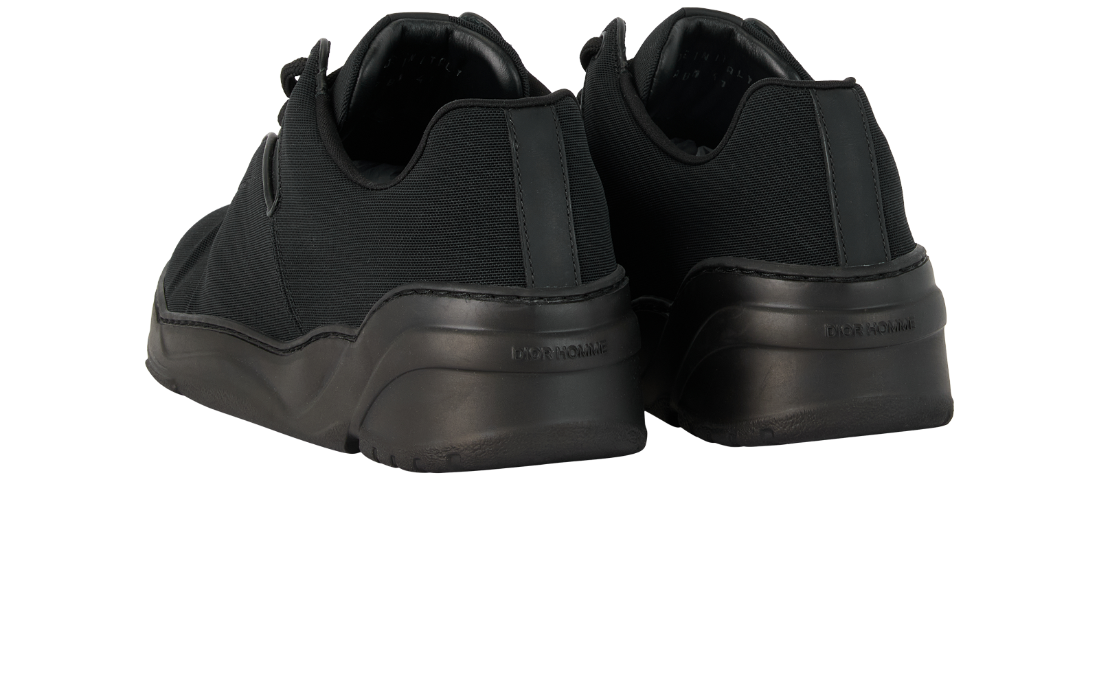 Christian Dior Dior Homme B17 Trainers, &pound;330, Shoes, Black, Canvas, Back view