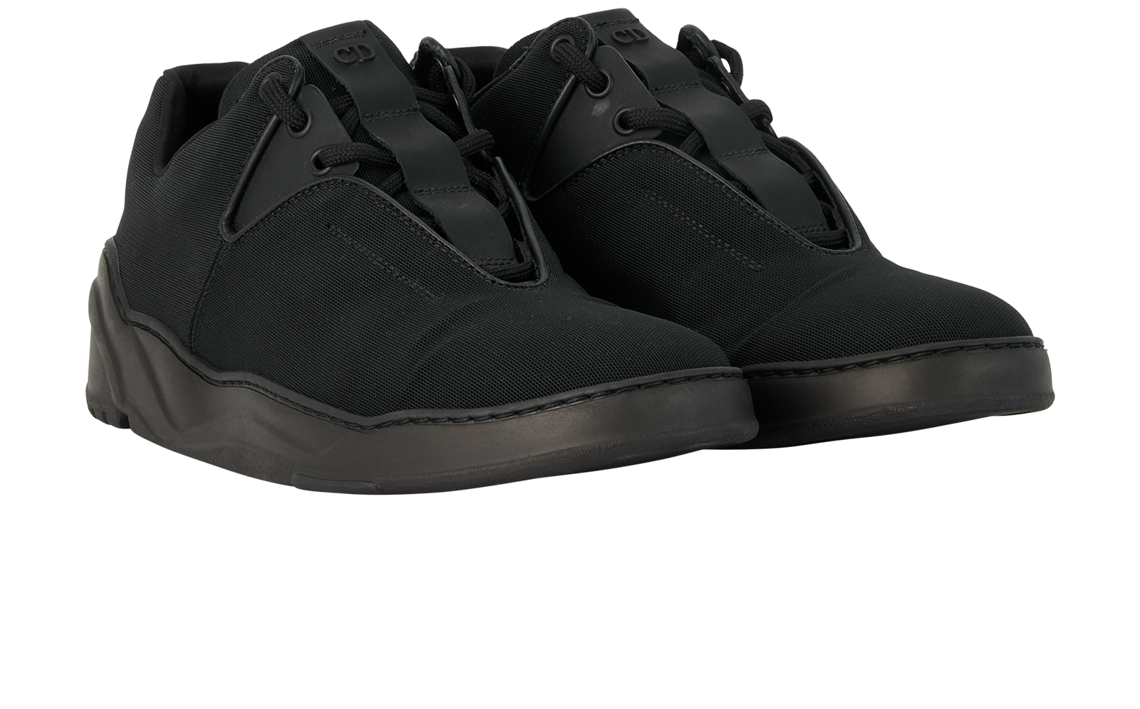 Christian Dior Dior Homme B17 Trainers, &pound;330, Shoes, Black, Canvas, Side view