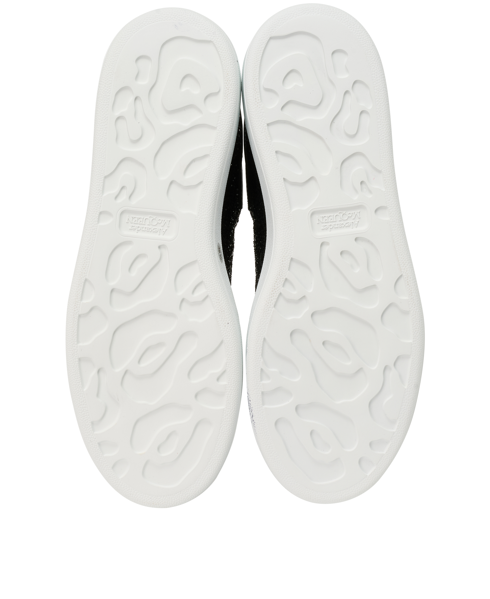 Alexander McQueen Oversized Sneakers, &pound;350, Shoes, Black, Leather, Top view