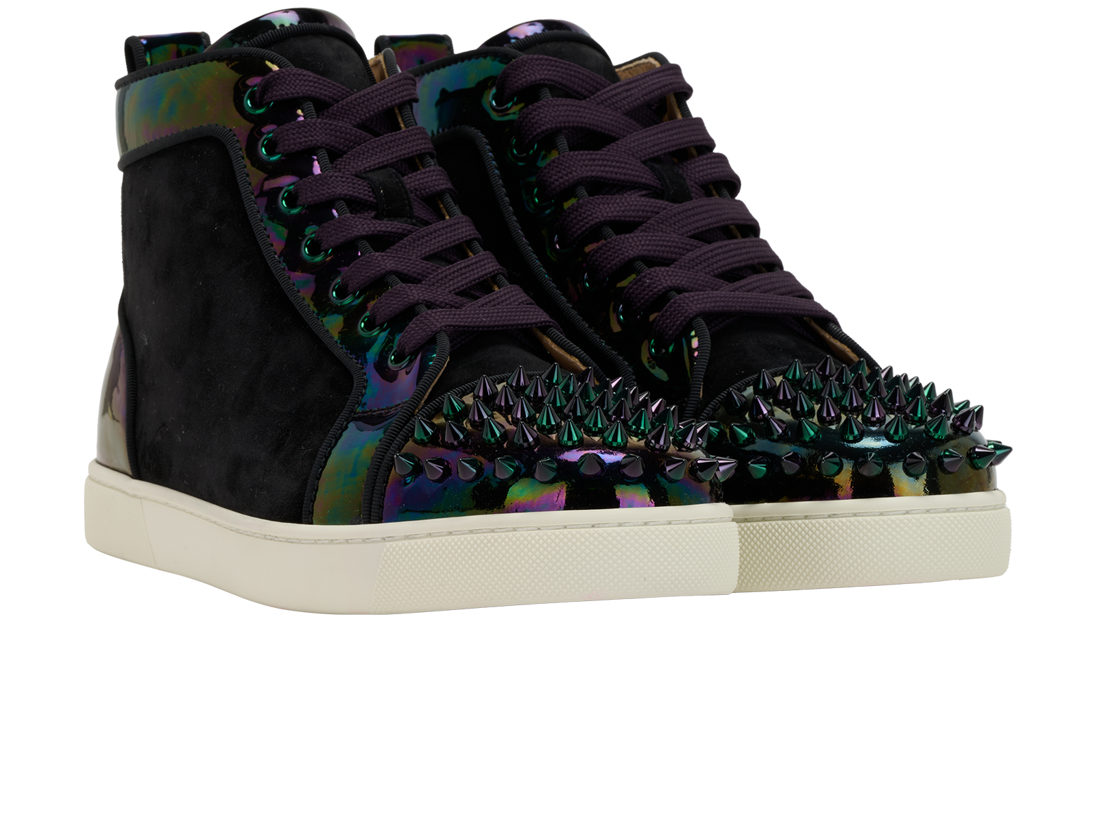Pre-loved Christian Louboutin Lou Spikes Trainers - £350