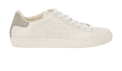 Gucci Interlocking G Ace Trainers, Leather, White, UK4.5, DB/B, 2*