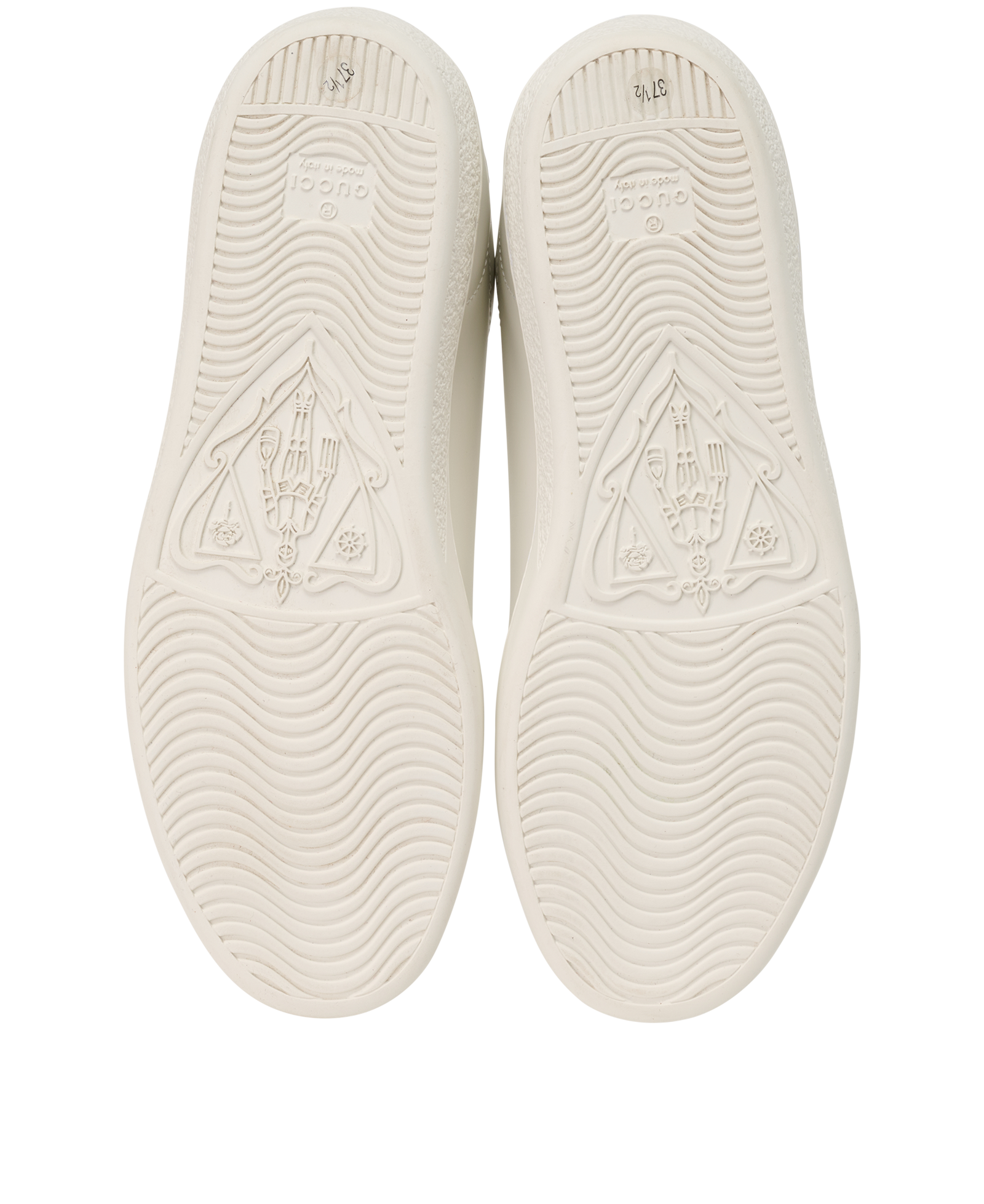 Gucci Interlocking G Ace Trainers, &pound;250, Shoes, White, Leather, Top view