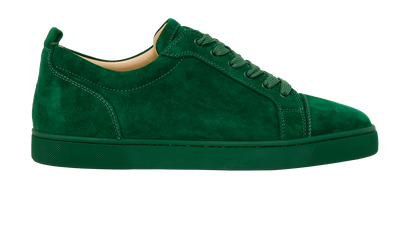 Christian Louboutin Trainers, &pound;395, Shoes, Green, Suede, Front view