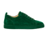 Christian Louboutin Trainers, &pound;395, Shoes, Green, Suede, Front view