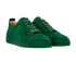 Christian Louboutin Trainers, &pound;395, Shoes, Green, Suede, Side view